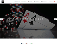 Tablet Screenshot of pokerleague.ch